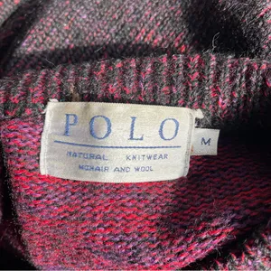 Vintage Natural Knitwear Polo Mohair & Wool Crewneck Sweater thumbnail 7