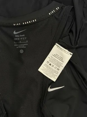 Nike Swift Dri Fit Running Tank Top Black Womens Large thumbnail 7