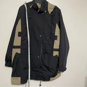 Woman Within Hooded Utility Jacket Black Tan 18/20 NWOT thumbnail 4