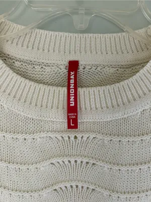 UNIONBAY Cream Knit Sweater vest large thumbnail 3