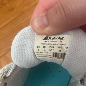 Women's Babolat Propulse Blast AC Blue White Tennis Shoes Size 6 31S20447‎ thumbnail 6