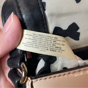 Kate Spade Light Pink Black Bow‎ Mini Crossbody Bag | Coquette Minimalist thumbnail 7