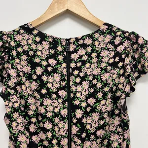 Alice + Olivia Mariska Floral Ruffle Tiered Skort Romper Mini Dress Multi Size 2 thumbnail 7