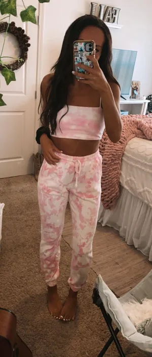Tie Dye Sweat pants! Pink thumbnail 7