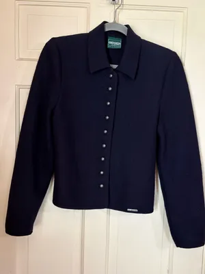 Vintage Geiger Austria Women’s 100% Wool Cardigan Sweater Black Size 36 Medium thumbnail 9