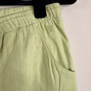 Roark Campover Pants Soft Lime Green Elastic Waist Tapered Leg Womens Medium thumbnail 10