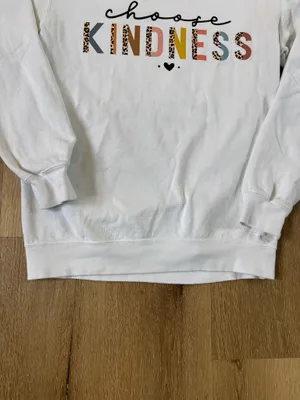 Comfort Colors Choose Kindness Graphic Crewneck Sweatshirt thumbnail 2