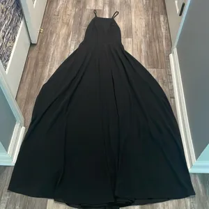 Lulu's Black Mythical Kind of Love Evening Gown Full Length Maxi Dress Small NEW thumbnail 5