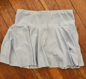 aerie Light Blue Pleated Mini Skirt thumbnail 1