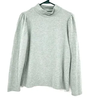 Madewell size medium green gray long sleeve‎ pullover style sweater mock neck thumbnail 1