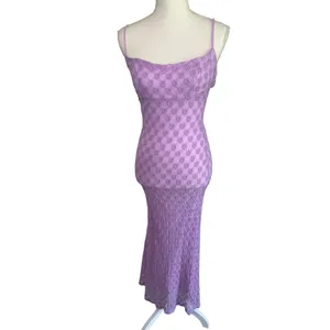 Bardot Adoni Mesh Midi Dress in Lilac Purple 6 New Womens Bodycon Stretch thumbnail 4