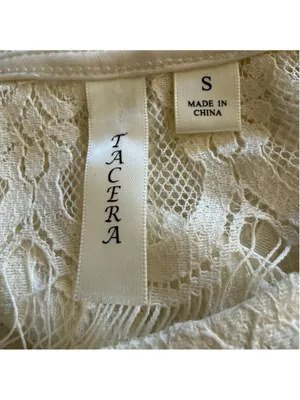 Tacera boho dress cream lace victorian bell sleeves romantic coquette fairy S thumbnail 8