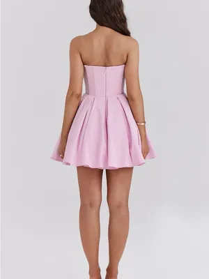 New✨ House of CB Mar Strapless Mini Dress in Cotton Candy Pink Size Medium - NWT thumbnail 2
