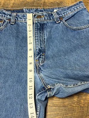 Vintage 90s Levi's 550 Jeans Relaxed Tapered Leg 10 Misses Blue USA Cotton thumbnail 4