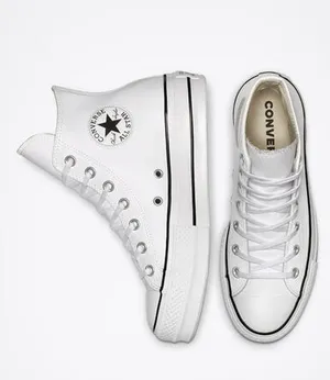 Chuck Taylor All Star High Top Platform Leather Sneaker thumbnail 3