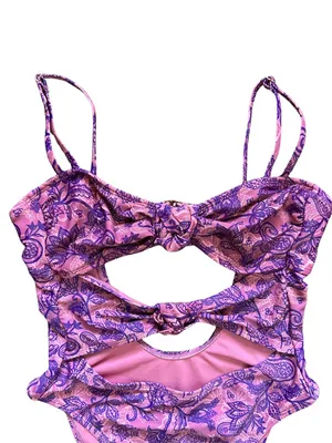 Floral Cutout One Piece Swimsuit thumbnail 7