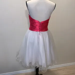 May Queen Couture white short ball gown formal dress thumbnail 6