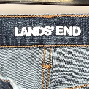 Lands' End Womens High Rise Slim Ankle Jeans Blue Medium Wash Size 10 thumbnail 5