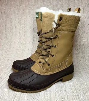 Kamik Siennah Women's Snow Mid Calf Boot in Beige Tan thumbnail 1