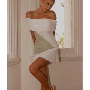 Peppermayo Ocean Road Colorblock Mini Dress Size XXS in White Green thumbnail 4