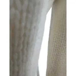 Incentive Cashmere Ivory Chunky Knit Turtleneck Sweater Made Italy Size S thumbnail 11