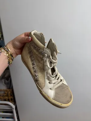 Vintage Havana High-Top Studded Sneakers thumbnail 2