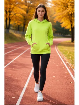 Nike Neon Green Therma-Fit Hoodie Size M (19” PTP) thumbnail 11
