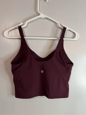 Lululemon Athletica Purple Cropped Tank Top Size 6 thumbnail 5