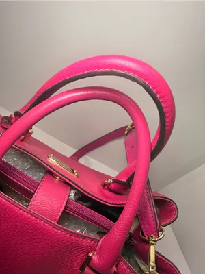 MICHAEL Michael Kors Sutton Medium Pink Pebbled Leather Satchel thumbnail 4