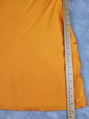 Riley Hubatka x Peppermayo Orange Satin One Shoulder Mini Dress Size US 8 thumbnail 6