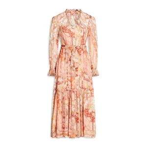 Zimmermann Kaleidoscope Tubular Midi Dress Red Swirl Floral Sz‎ US 2P NEW $1150 thumbnail 13