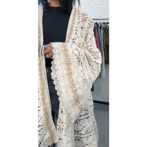 FREE PEOPLE Bell Sleeve Lace Duster in Ivory, One Size, New with Tag MSRP $128 thumbnail 12