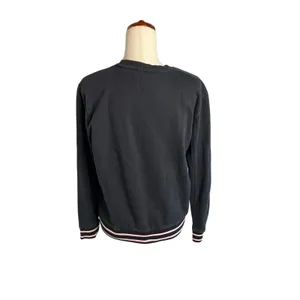 FILA Black Multicolor Embroidered Logo Sweatshirt Size M thumbnail 2