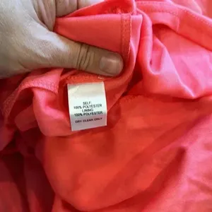 NWT Lulus All My Heart Coral Pink Off-the-Shoulder Maxi Dress Chiffon Sz L thumbnail 13