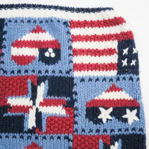 Vintage 90s Nuggets American Flag Patriotic Sweater thumbnail 6
