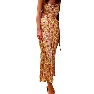 Park & Fifth Kingston Floral Print Satin Strappy Slip Dress Large NEW thumbnail 12