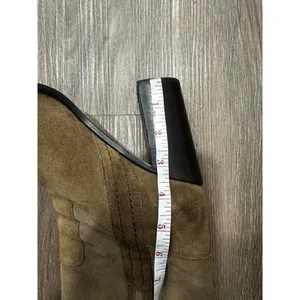 KATE SPADE New York BAISE bootie SIZE 9 M Block Heel Suede Leather Tobacco Brown thumbnail 12