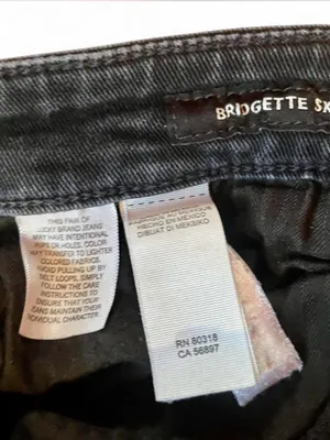 LUCKY Brand ‘BRIDGETTE SKINNY’ Black High Waist Jeans Sz 10/30 ANKLE thumbnail 7