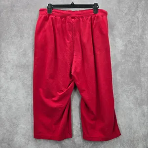 Kim Rogers Red Cropped Wide Capri Bottoms Pants Large‎ thumbnail 2