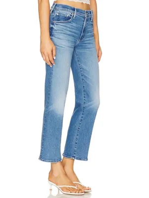 Mother Denim Women’s The Mid Rise Rambler Zip Ankle Jeans Out Of The Blue Sz 32 thumbnail 12