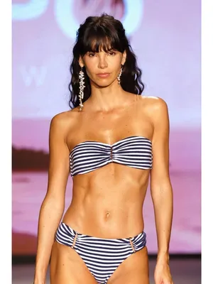 PQ Swim Detail Bandeau & Fanned Bikini Set Pisces Womens Size Large thumbnail 14