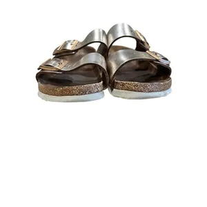 Birkenstock Arizona Chunky Platform Sandals Metallic Silver 36 EU / 5-5.5 US thumbnail 11