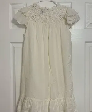 LINI White Eyelet Dress thumbnail 2