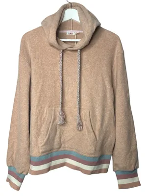 Faherty Oceanaire Fleece Hoodie PSR Sunrise Size Large thumbnail 1