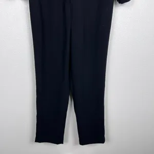 Hatch x J. Crew Women's Button Up Maternity Long Sleeve Jumpsuit Black Sz 0 thumbnail 7