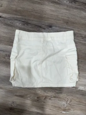 White Cargo Mini Skirt thumbnail 3