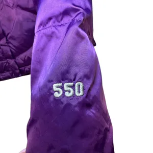 The North Face Womens 550 Down‎ Puffer Jacket Purple Diamond Quilted Small thumbnail 7