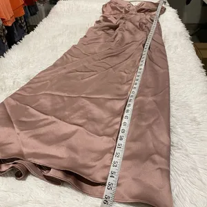 Revelry Blair Satin Gown Bridesmaid Dress in Rose Quartz Size 4 thumbnail 8