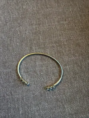 Kendra Scott Gold Open Cuff Bracelet with Pyramid Stud Ends thumbnail 2