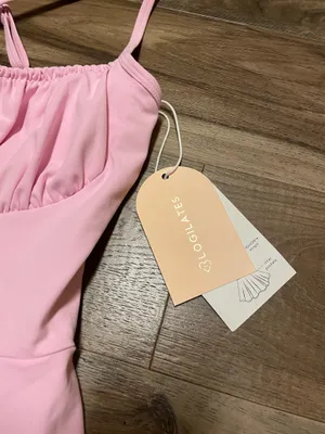 NWT! Popflex Target X Blogilates Tie Front Twirl Active Dress Pink Size Medium thumbnail 5